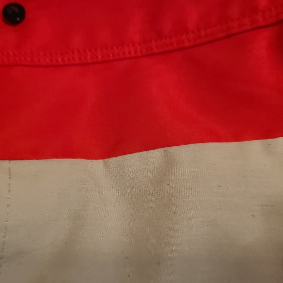 Mark of New York Woman's Long Sleeve Button Down Coat, Size: Medium Color: Red - Picture 10 of 11